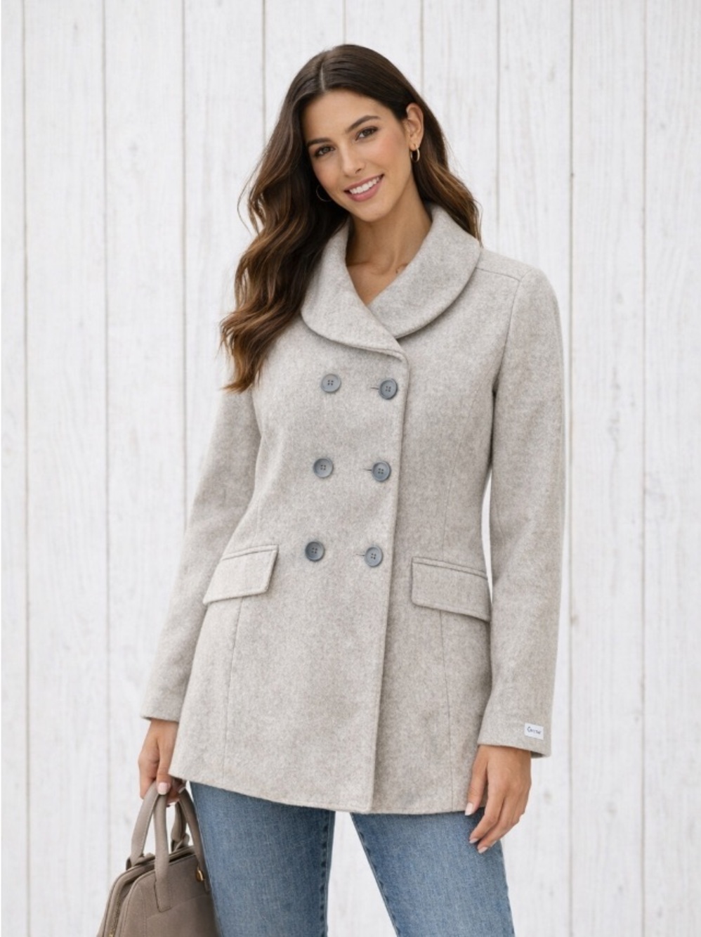 Calvin Klein Kids Light Gray Peacoat